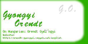 gyongyi orendt business card